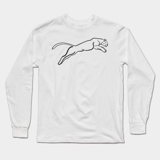 Stick figure panther Long Sleeve T-Shirt